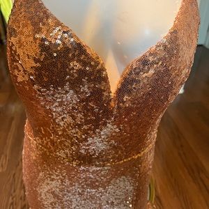 Rise gold Sequin dress